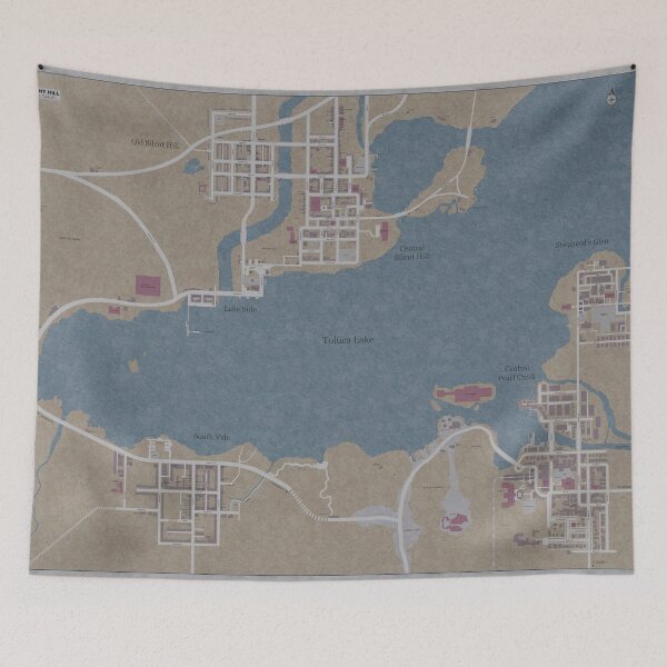 Item preview, [HD] Silent Hill Full Map designed and sold by DeviantMerch.