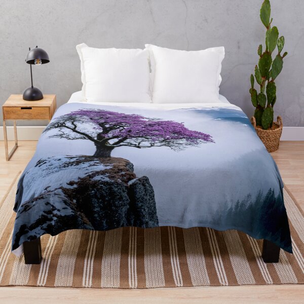 Item preview, Majestic Cherry Blossom Tree Overlooking the Mountains designed and sold by Exodoi.