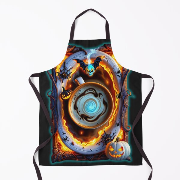 Item preview, 呪われたポータルブリュー – 青い魔法のコーヒーアート designed and sold by CamillaCreation.