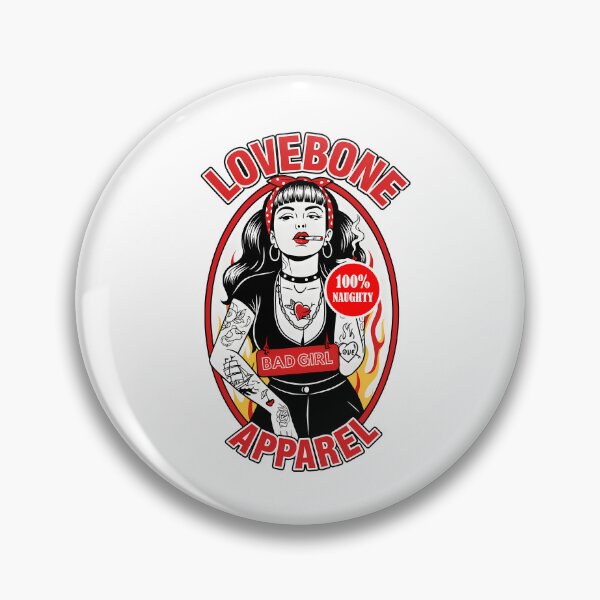 Item preview, LOVE BONE T-SHIRT BAD GIRL PIN UP GIRL NAUGHTY designed and sold by Monrue66 .