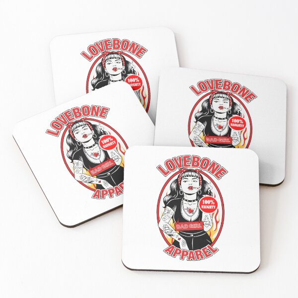 Item preview, LOVE BONE T-SHIRT BAD GIRL PIN UP GIRL NAUGHTY designed and sold by Monrue66 .