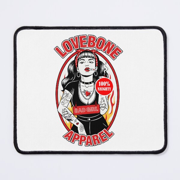 Item preview, LOVE BONE T-SHIRT BAD GIRL PIN UP GIRL NAUGHTY designed and sold by Monrue66 .