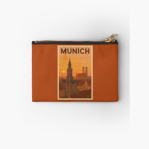Item preview, Munich Germany Travel Art – Marienplatz and Frauenkirche Sunset Souvenir designed and sold by Annika Shurafa.