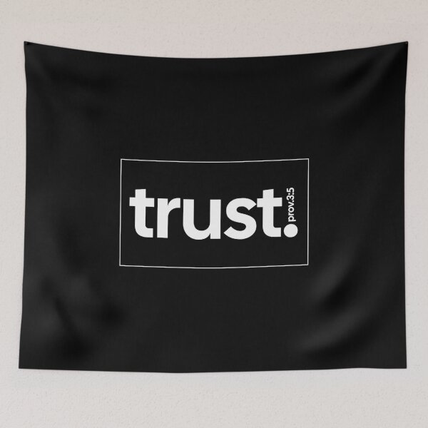 Item preview, Minimalist "Trust" with Proverbs 3:5 Reference designed and sold by EFFATA-ONLINE.