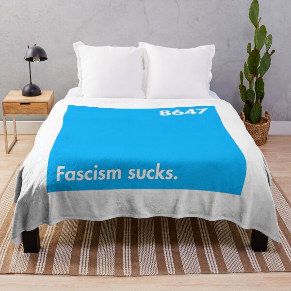 Item preview, Blue Square of Dissent - Fascism sucks - 8647 designed and sold by Thelittlelord.