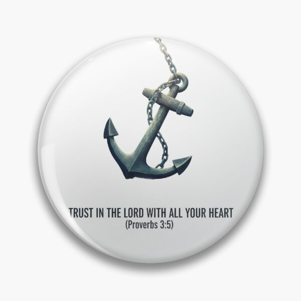 Item preview, Trust in the Lord Proverbs 3:5 Anchor of Faith Christian Design. designed and sold by loveandlightrb.
