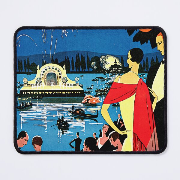 Item preview, Vintage Art Deco Poster | Vichy Travel Print | Roger Broders French Spa Town | Elegant 1920s Style Wall Art & Home Decor designed and sold by artofuniverse.
