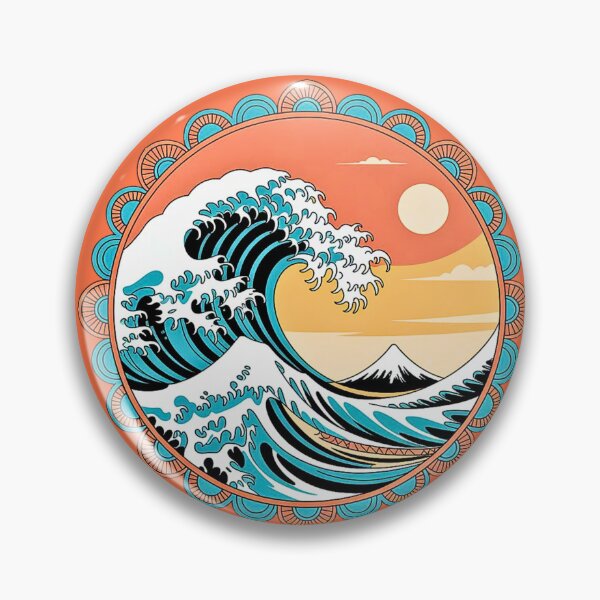 Item preview, Mandala Ocean Wave Circle designed and sold by VibrArtco.