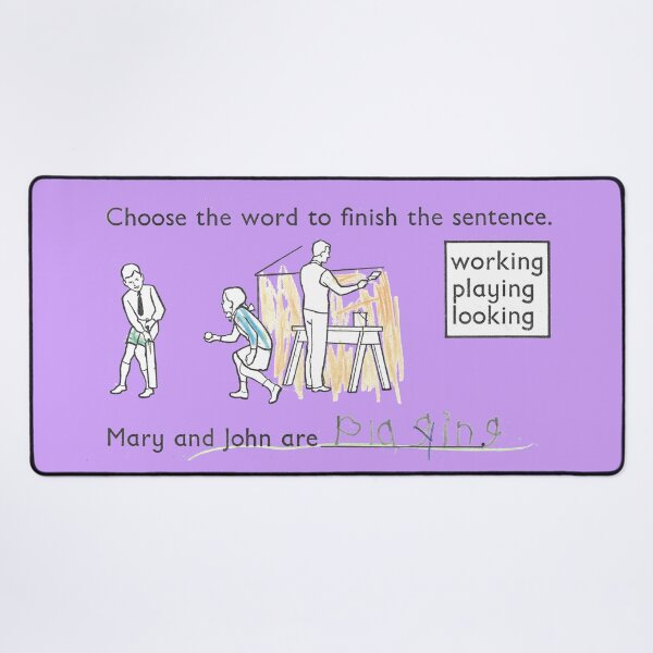 Item preview, Read, Write and Draw - Mary And John Are Playing - designed and sold by waltzermitty.