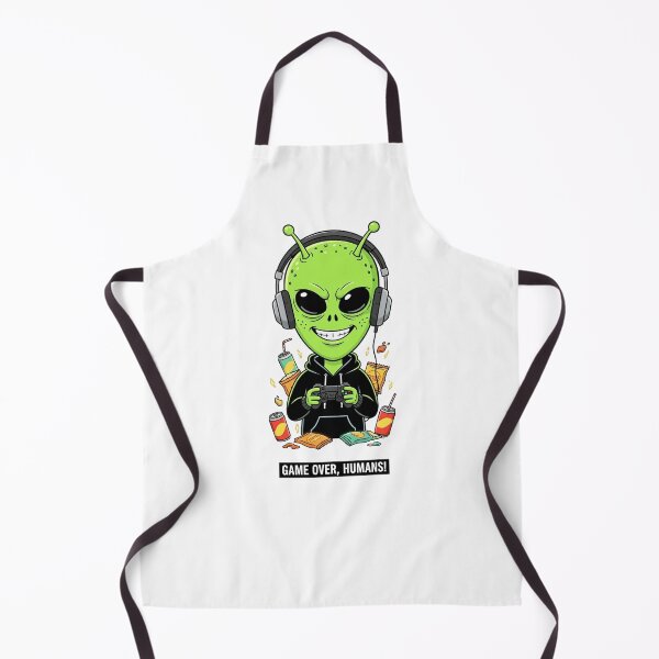 Item preview, Game Over, Humans! – Funny Gamer Alien Cartoon Design designed and sold by EverStitchStudio ★★★★★.
