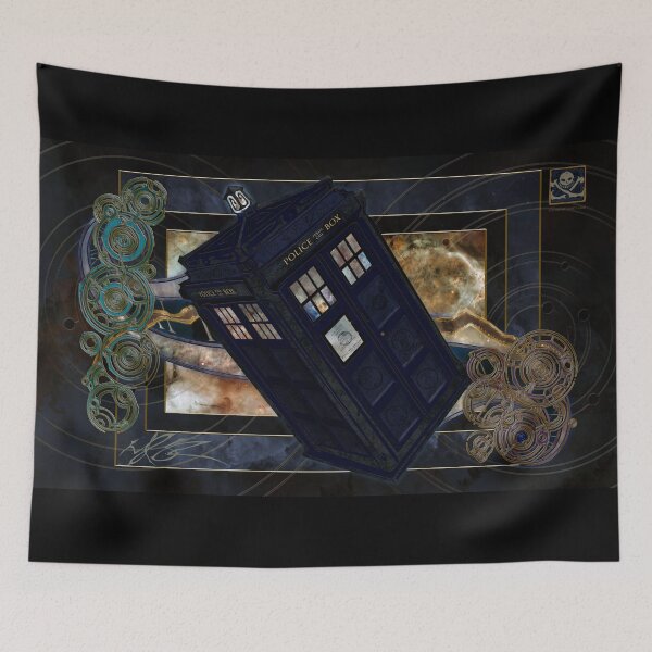 Item preview, Big Blue Box Horizontal Print, (perfect for desk mats, mousepads, facemasks, etc.) designed and sold by Nigel Sade.