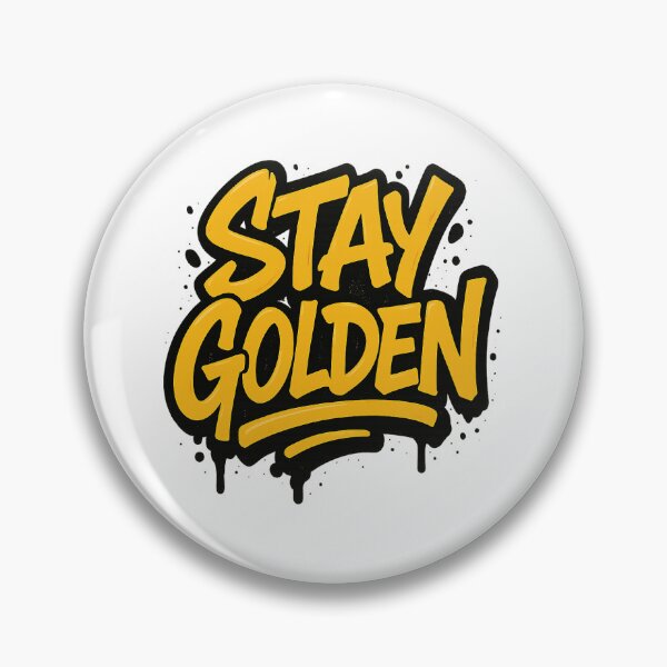 Item preview, Stay Golden Graffiti Drip – Street Art Typography designed and sold by BoldApparel.