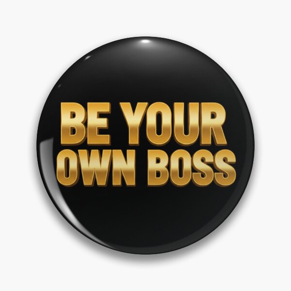 Item preview, Be Your Own Boss - Gold Typography designed and sold by Silent Watch Threads..
