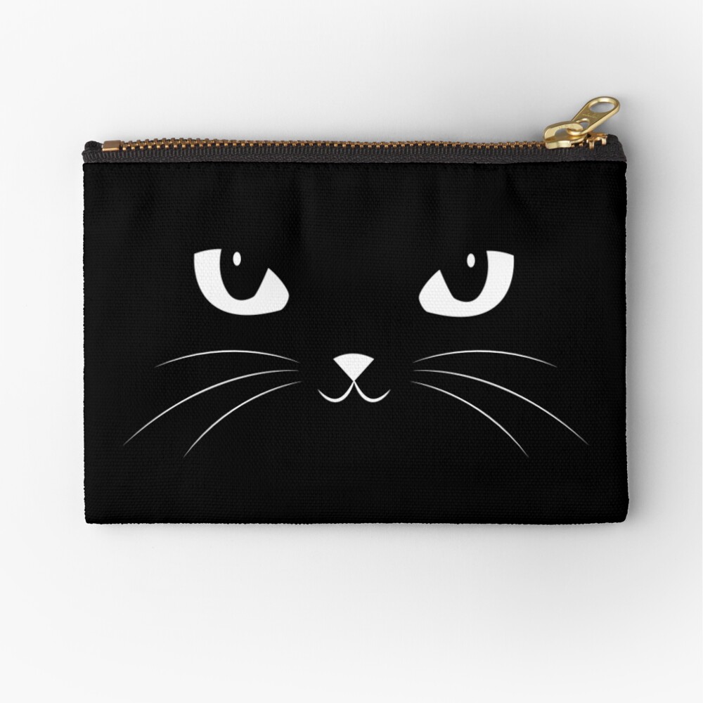 Cute Black Cat Zipper Pouch