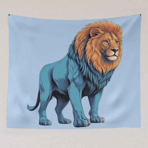 Item preview, Blue Mighty Lion designed and sold by PierreAlbijanic.