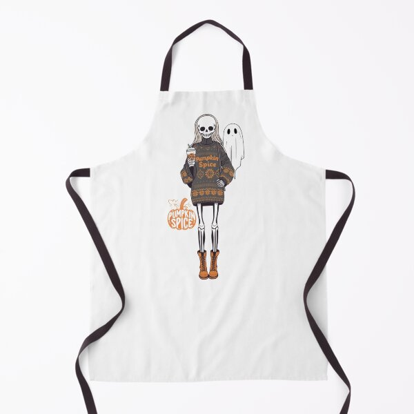 Item preview, A stylish skeleton girl sipping pumpkin coffee. Happy Halloween! designed and sold by YvkafromPoland.