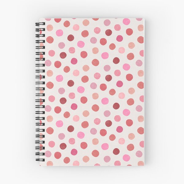 Item preview, Painterly Irregular Multicolored Polka Dots In Birght Pink And Terracotta  designed and sold by EliveraDesigns.