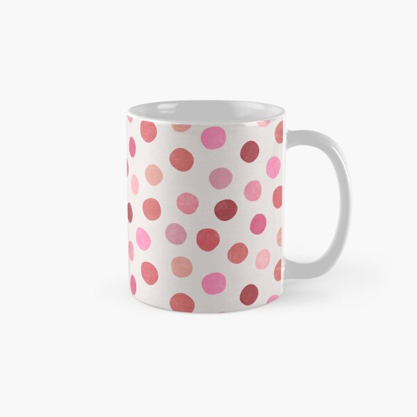 Item preview, Painterly Irregular Multicolored Polka Dots In Birght Pink And Terracotta  designed and sold by EliveraDesigns.