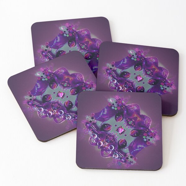 Item preview, Dark Fantasy Eye Art | Purple Eyes and Bubbles Illustration designed and sold by Ecosetereos.