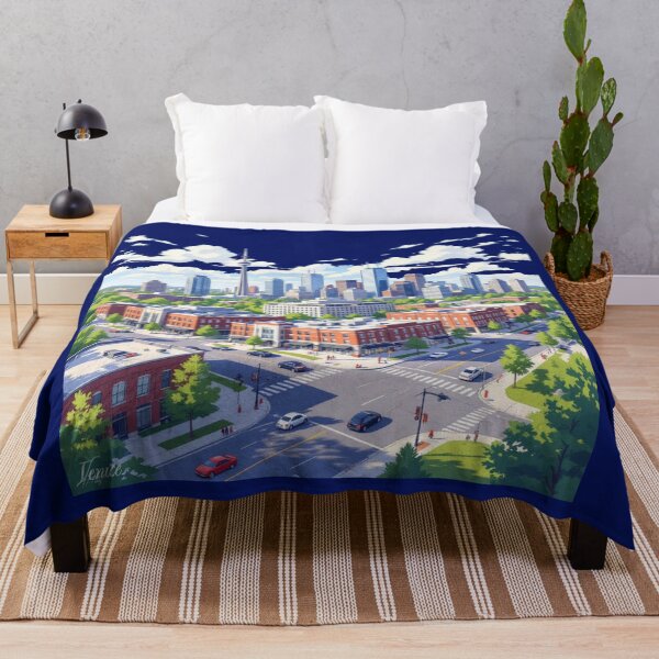 Item preview, Newmarket Downtown Ontario 3D Sketch from West Hill View, designed and sold by PaintMeWorld.