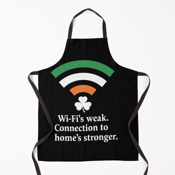 Item preview, Wi-Fi’s Weak — Connection to Home’s Stronger” Irish Minimalist Tee designed and sold by bazstees54.