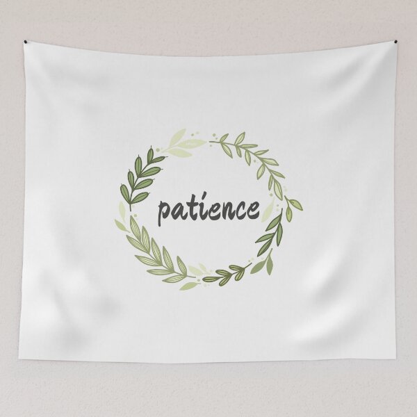 Item preview, "Patience" Botanical Wreath Design designed and sold by EFFATA-ONLINE.