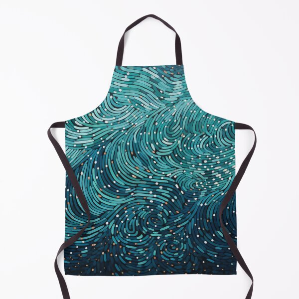 Item preview, Aboriginal Inspired Dot Art - With Blue Waves designed and sold by GrinGalore.