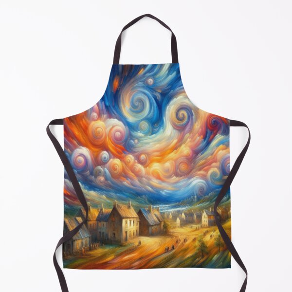 Item preview, Swirling Village Dreams – A riot of color and fantasy designed and sold by FotoworldEdel.
