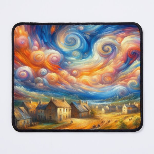 Item preview, Swirling Village Dreams – A riot of color and fantasy designed and sold by FotoworldEdel.
