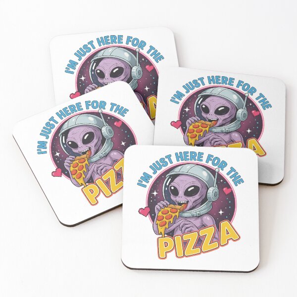 Item preview, Funny Alien i'm Just Here for the Pizza – UFO Humor Gift for Pizza Lovers designed and sold by LuxeGraphix.