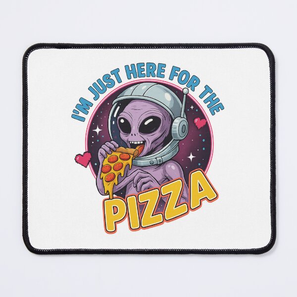 Item preview, Funny Alien i'm Just Here for the Pizza – UFO Humor Gift for Pizza Lovers designed and sold by LuxeGraphix.