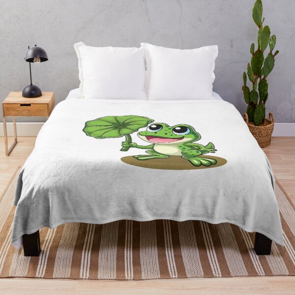 Item preview, FROG WITH LEAF designed and sold by Monimohandas.