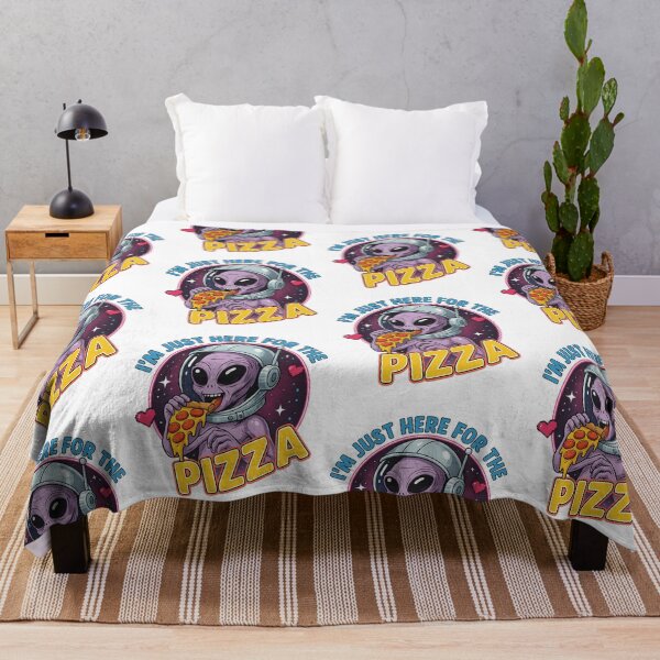 Item preview, Funny Alien i'm Just Here for the Pizza – UFO Humor Gift for Pizza Lovers designed and sold by LuxeGraphix.