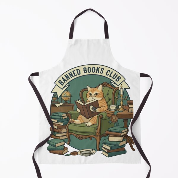 Item preview, Banned Books Club Cat Bird Book Lover Design designed and sold by Kathy Gerstorff.