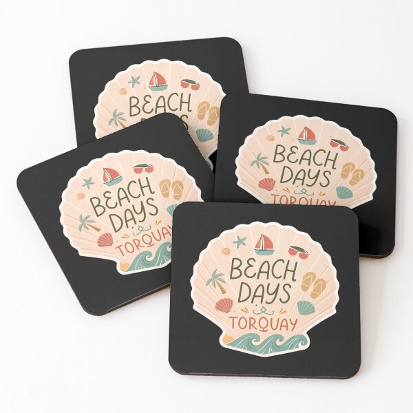 Item preview, Beach Days in Torquay  – Cute Pastel Beach Quote Design for Laptops & Water Bottles designed and sold by VividOrganica.