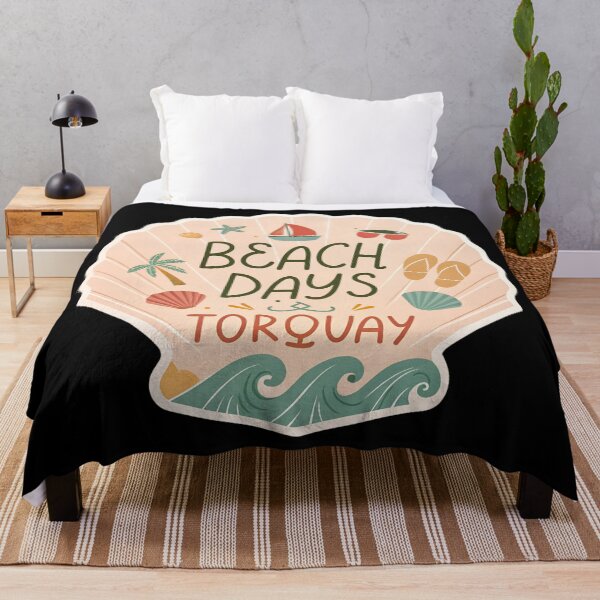 Item preview, Beach Days in Torquay  – Cute Pastel Beach Quote Design for Laptops & Water Bottles designed and sold by VividOrganica.