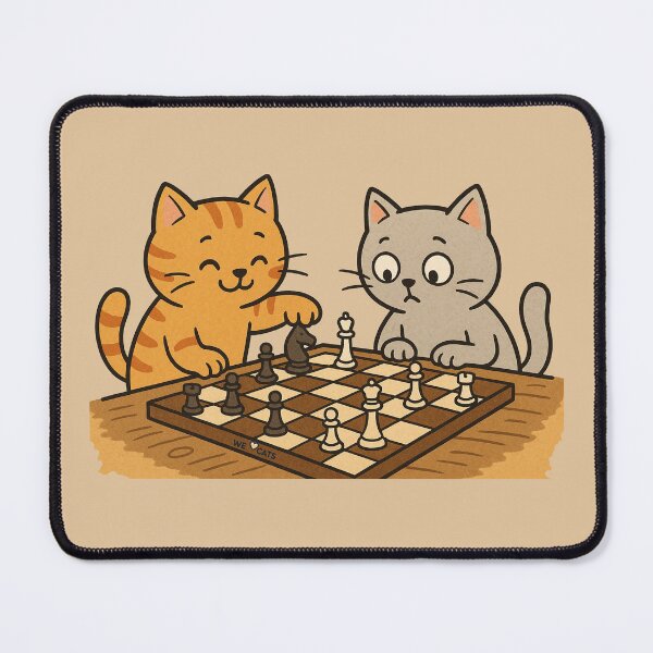 Item preview, Cats Having a Chess Match! designed and sold by WeLoveCatss.