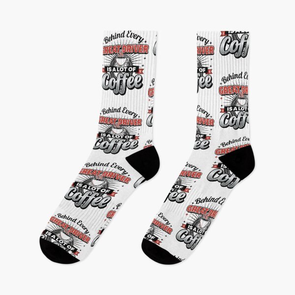 Item preview, Behind Every Great Driver Is a Lot of Coffee – Funny Car Lover designed and sold by LuxeGraphix.