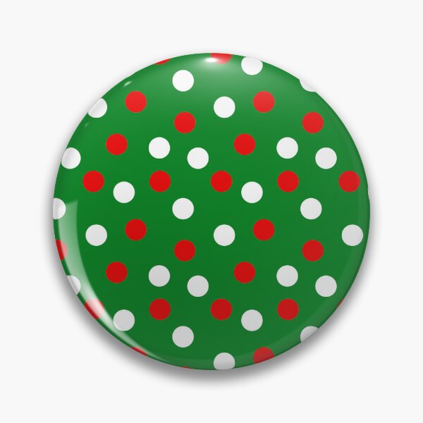 Item preview, Red Green White Christmas Dots All Over designed and sold by Feeling Artsy.