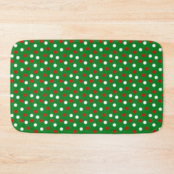 Item preview, Red Green White Christmas Dots All Over designed and sold by Feeling Artsy.