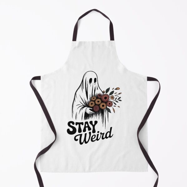 Item preview, Stay Weird Ghost with Flowers Design designed and sold by MonkiFlipp.