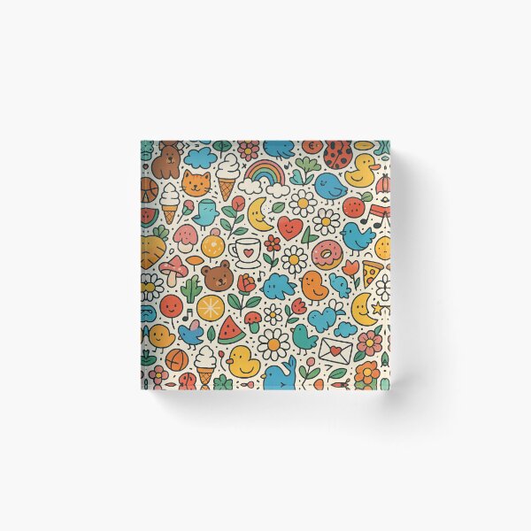 Item preview, Whimsical Chaos – Vibrant Doodle All-Over Print designed and sold by getpressedshirt.
