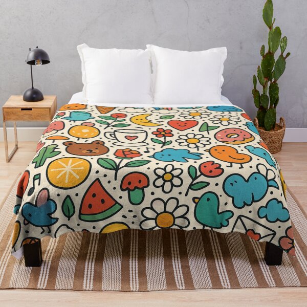 Item preview, Whimsical Chaos – Vibrant Doodle All-Over Print designed and sold by getpressedshirt.