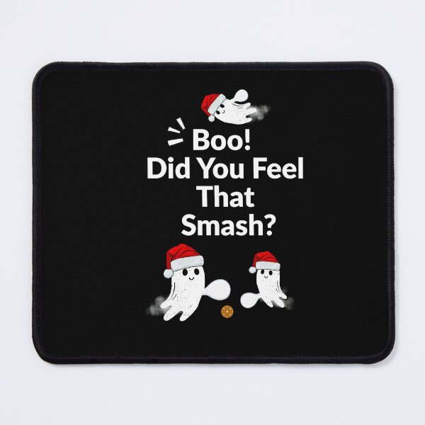 Item preview, Funny Pickleball Ghosts with Santa Hats | Boo! Did You Feel That Smash? | Halloween Christmas Crossover Design designed and sold by Ninopic Creations.