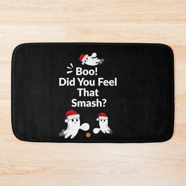 Item preview, Funny Pickleball Ghosts with Santa Hats | Boo! Did You Feel That Smash? | Halloween Christmas Crossover Design designed and sold by Ninopic Creations.