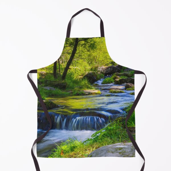 Item preview, Tranquil Mountain Stream Flowing Over Mossy Stones in the Japanese Alps designed and sold by Pix4Japan.