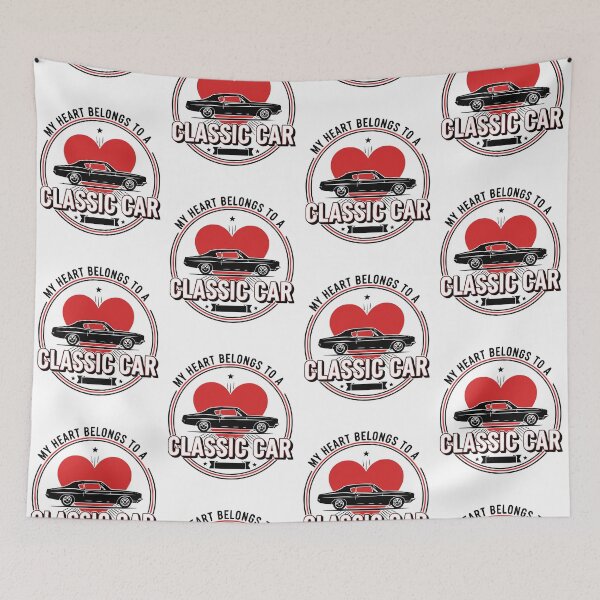 Item preview, My Heart Belongs to a Classic Car – Vintage Car Lover designed and sold by LuxeGraphix.
