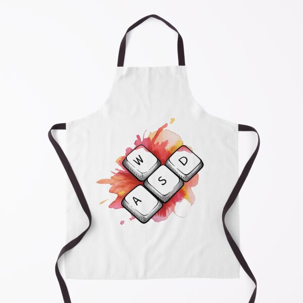 Item preview, WASD Gamer Keys Watercolor Gaming Art designed and sold by MonkiFlipp.