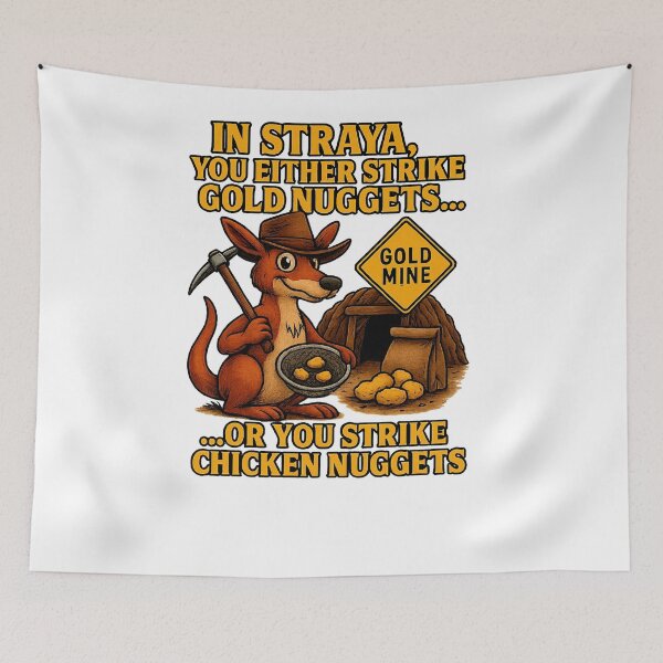 Item preview, Kangaroo Digging Gold Nuggets designed and sold by Smart-Lizard.