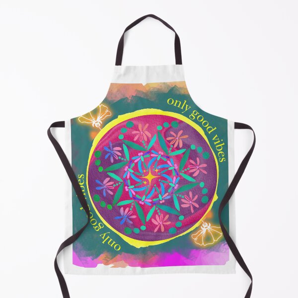 Item preview, Only good vibes happy mandala with good energy and pastel colours designed and sold by HowAboutTee.
